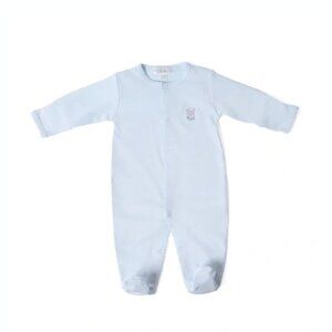Holababy Pima Cotton Footie Boys Sleeper Pajama Playsuit Blue Outfit Blue